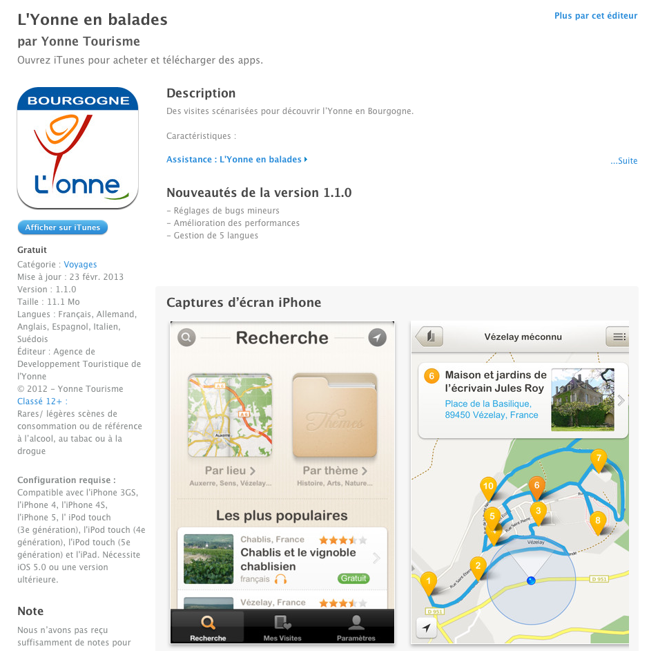 app iphone yonne